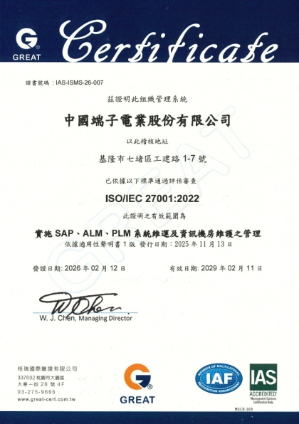 International Information security management system (ISMS) 